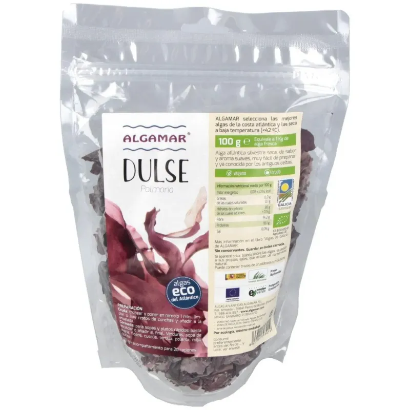 Algamar alga dulse bio 100g | Farmacia Barata Algamar alga dulse bio 100g | Farmacia Barata