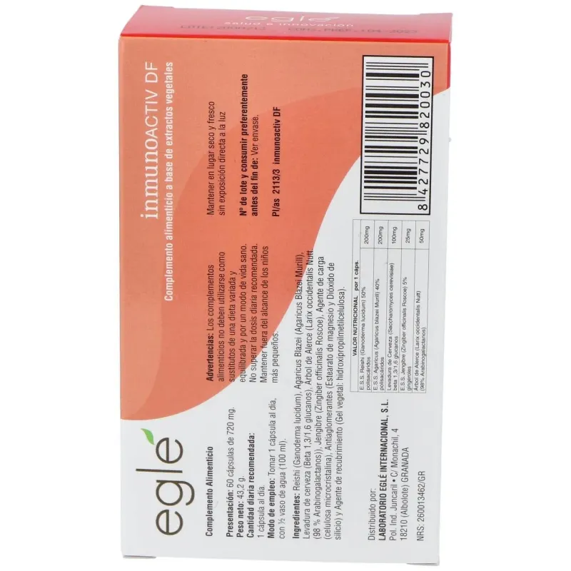 Inmunoactiv df 60cap. 2 | Farmacia Barata
