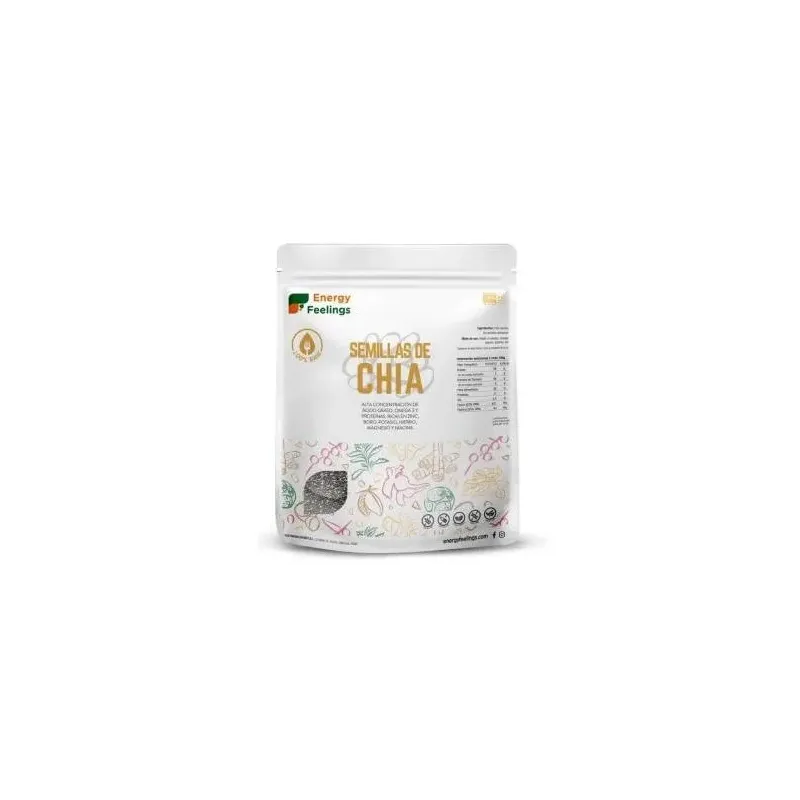 Energy feelings chía semillas entera bolsa 1kg | Farmacia Barata