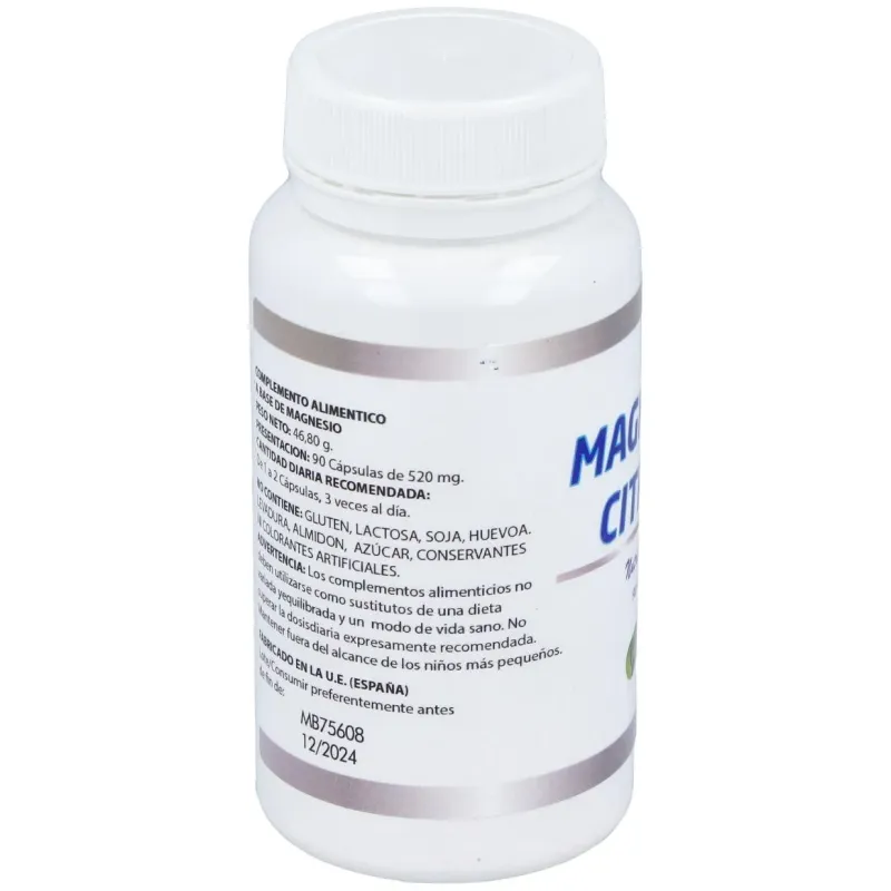 Magnesio citrato 90cap. | Farmacia Barata
