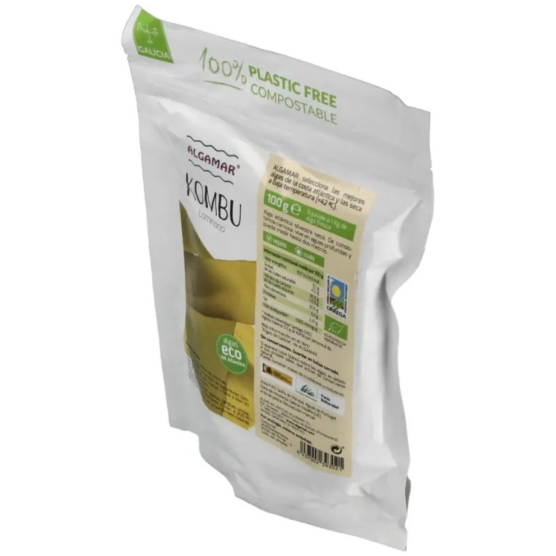 Algamar algas ecológica kombu 100g | Farmacia Barata