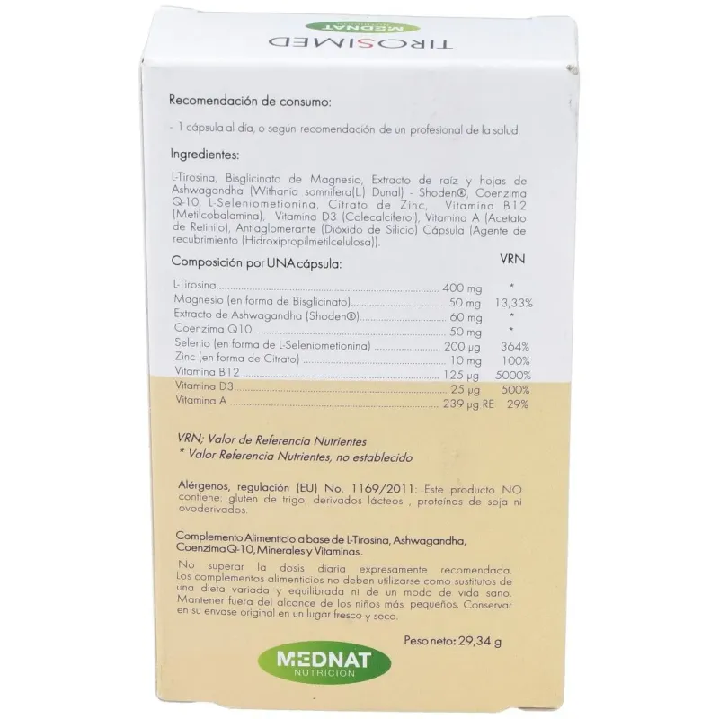 Tirosimed 30cap. 2 | Farmacia Barata