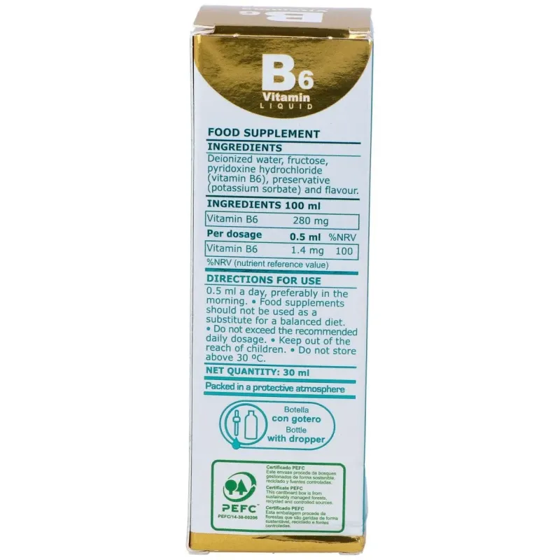 Vitamina b6 liquida 30ml. | Farmacia Barata
