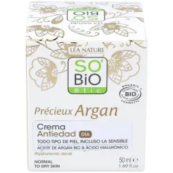 So bio etic crema de día ácido hialurónico y argan 50ml