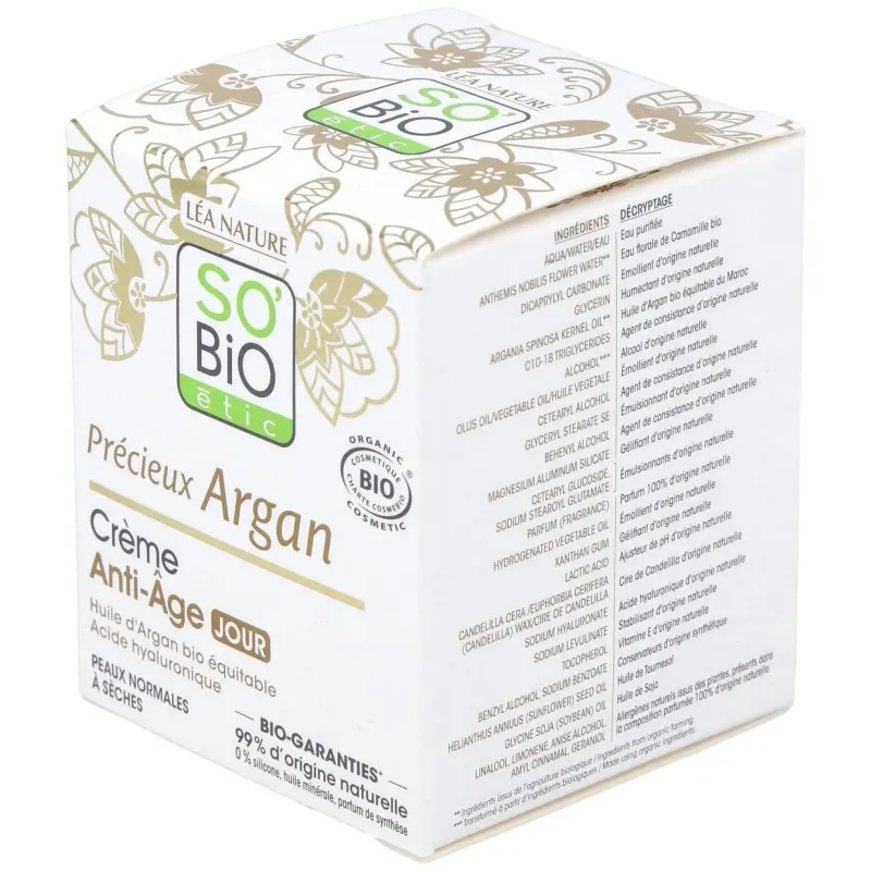 So bio etic crema de día ácido hialurónico y argan 50ml | Farmacia Barata So bio etic crema de día ácido hialurónico y argan 50ml | Farmacia Barata