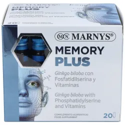 Marnys Memory Plus, 20 ampollas.