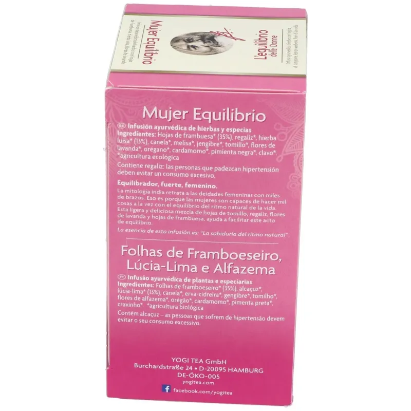 Yogi Tea Mujer Equil 17 sobres | Farmacia Barata Yogi Tea Mujer Equil 17 sobres | Farmacia Barata