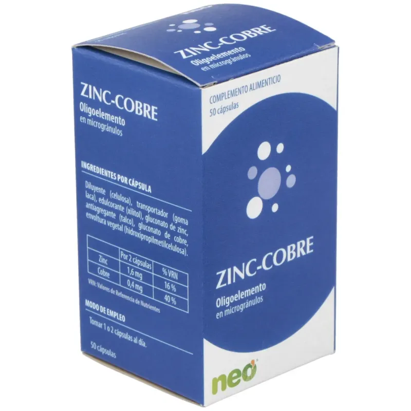 Neo Zinc Cobre | Farmacia Barata