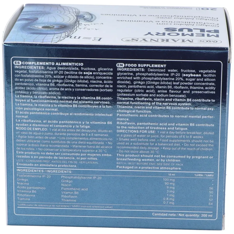 Marnys Memory Plus | Farmacia Barata Marnys Memory Plus | Farmacia Barata