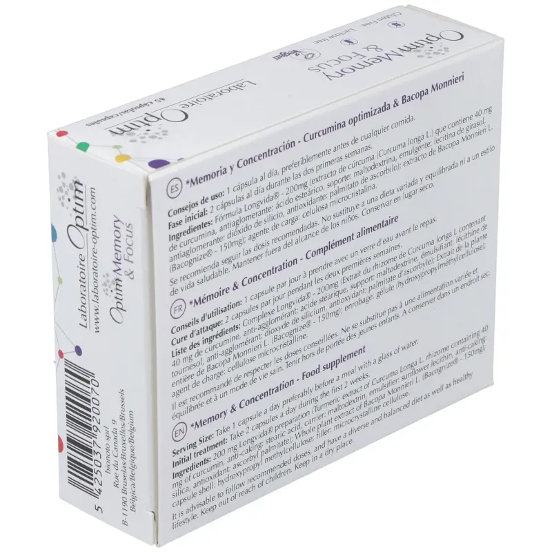 Optim Memory & Focus | Farmacia Barata