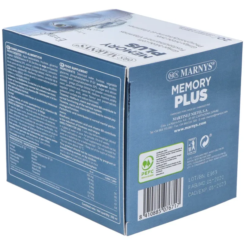 Marnys Memory Plus | Farmacia Barata Marnys Memory Plus | Farmacia Barata