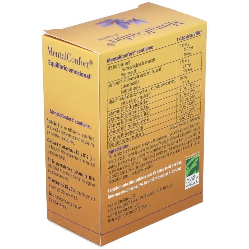 Mentalconfort 60 cápsulas | Farmacia Barata