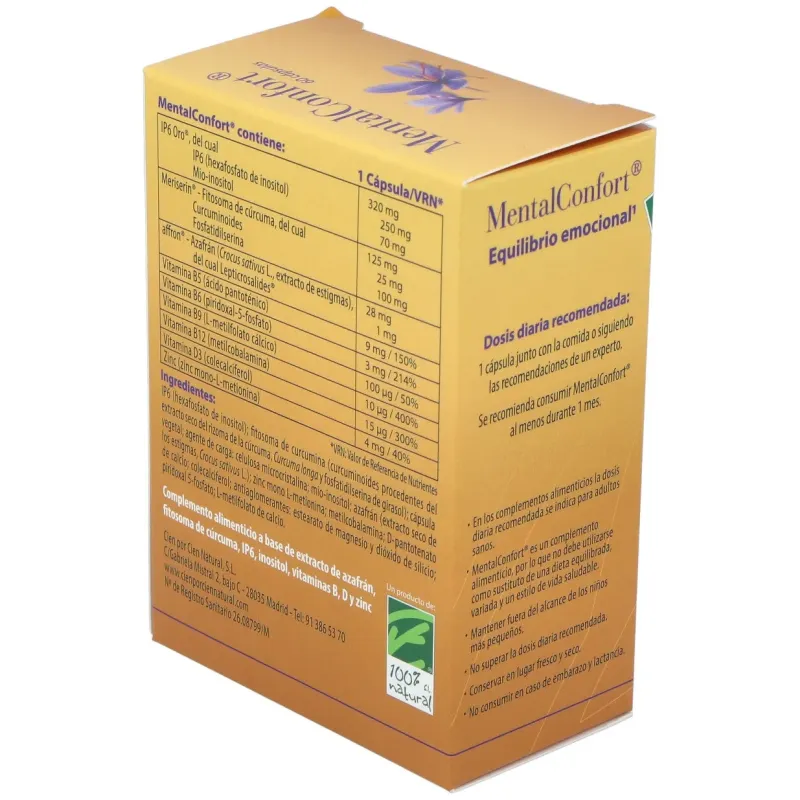 Mentalconfort 60 cápsulas | Farmacia Barata