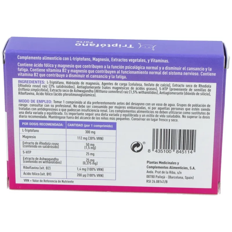 Plameca Triptófano Forte | Farmacia Barata Plameca Triptófano Forte | Farmacia Barata