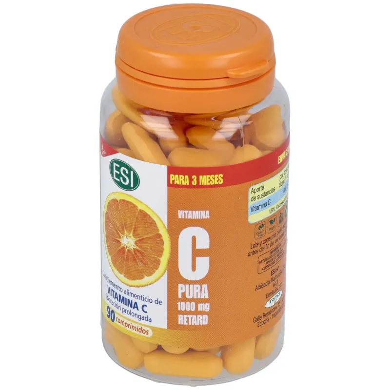 Vitamina C 1000mg Retard 90comp ESI | Farmacia Barata Vitamina C 1000mg Retard 90comp ESI | Farmacia Barata