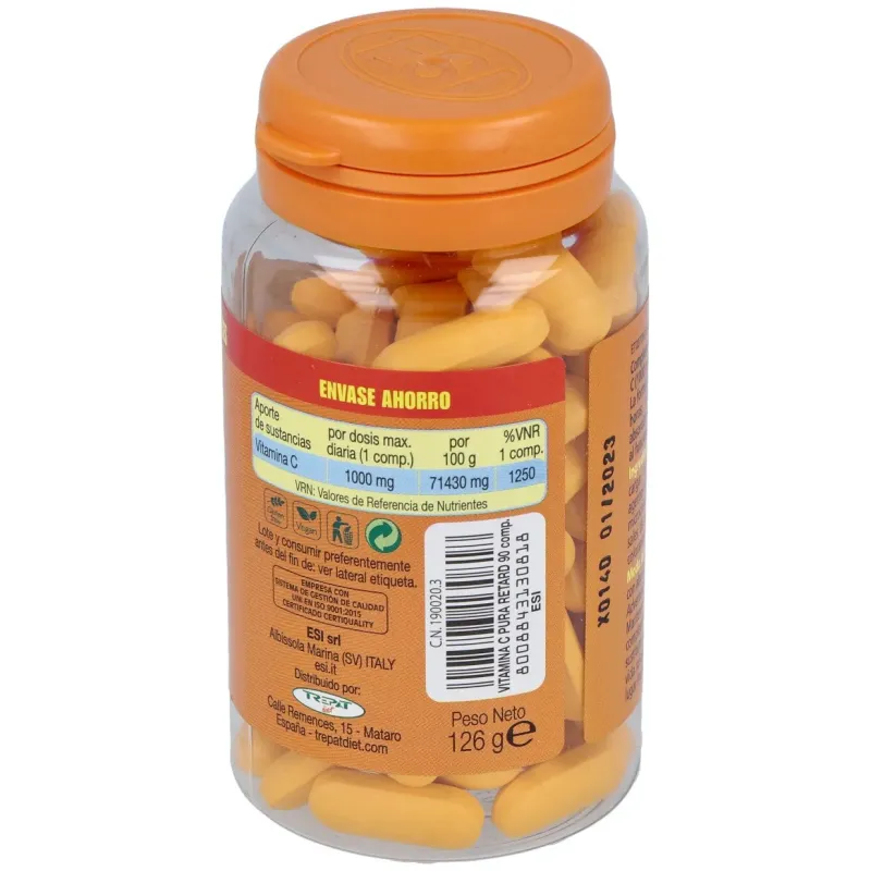 Vitamina C 1000mg Retard 90comp ESI | Farmacia Barata Vitamina C 1000mg Retard 90comp ESI | Farmacia Barata