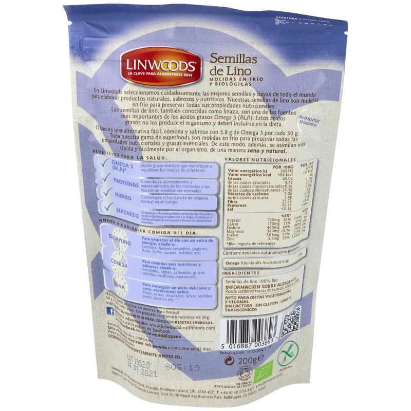 Biolinwoods Lino Molido 200g | Farmacia Barata Biolinwoods Lino Molido 200g | Farmacia Barata