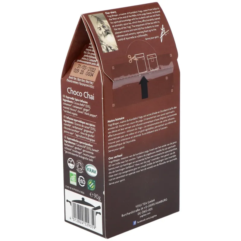 Yogi Tea Chocolate Chai 90 g | Farmacia Barata Yogi Tea Chocolate Chai 90 g | Farmacia Barata