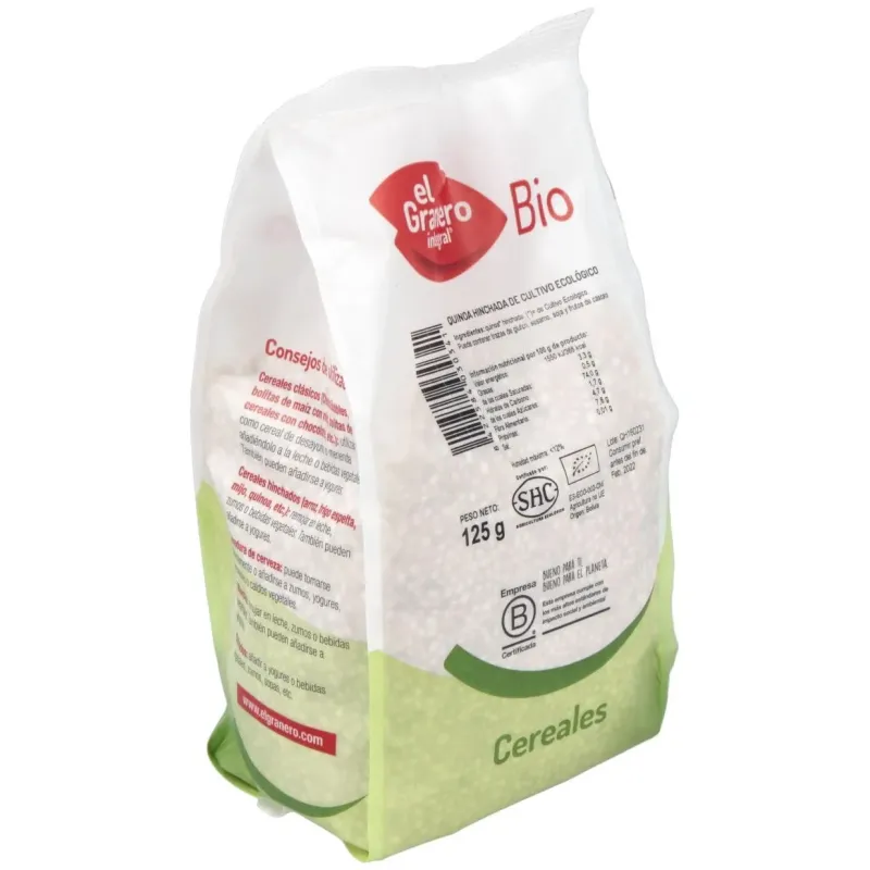 El Granero Quinoa Hinchada Bio 125g | Farmacia Barata El Granero Quinoa Hinchada Bio 125g | Farmacia Barata