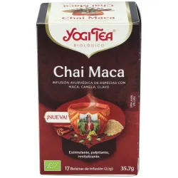 Yogi Tea Maca Chai Orgánico 17 sobres | Farmacia Barata