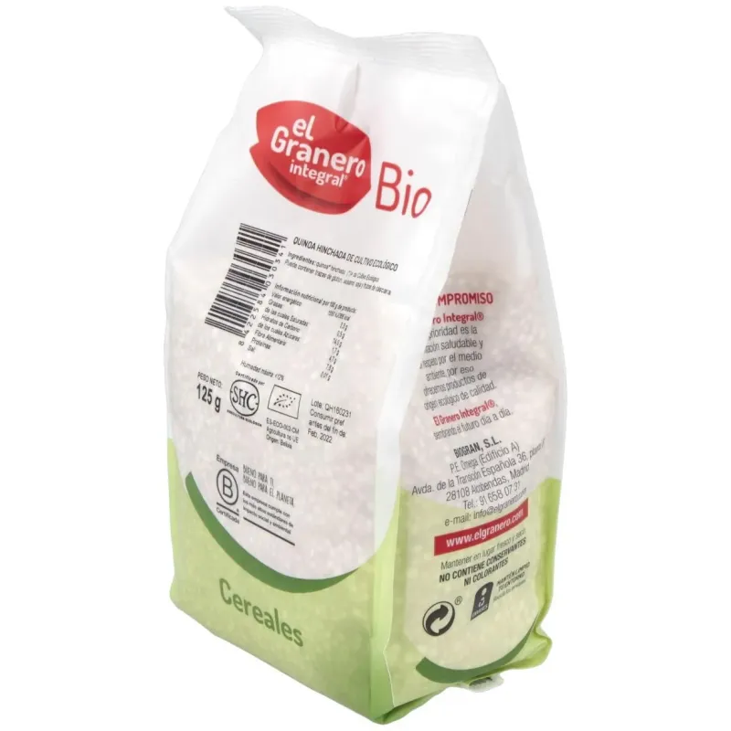 El Granero Quinoa Hinchada Bio 125g | Farmacia Barata El Granero Quinoa Hinchada Bio 125g | Farmacia Barata
