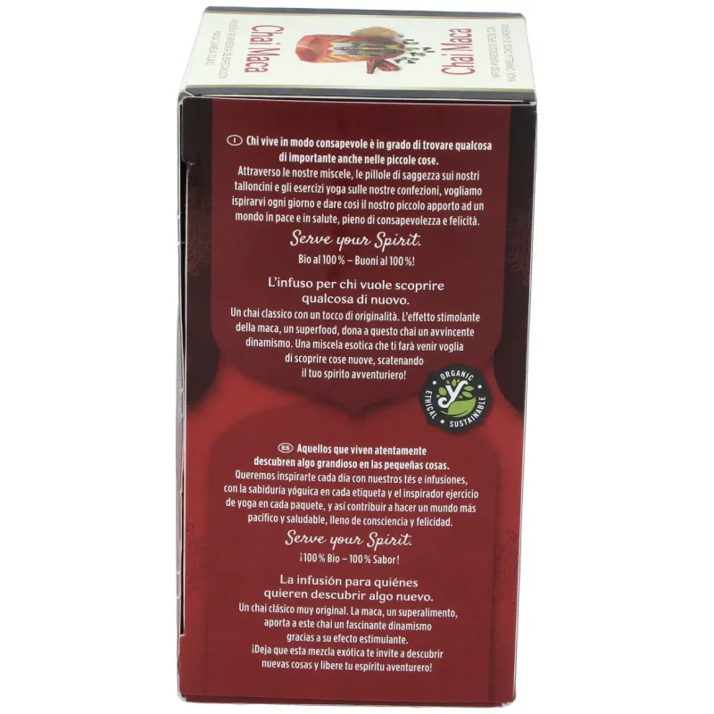 Yogi Tea Maca Chai Orgánico 17 sobres | Farmacia Barata