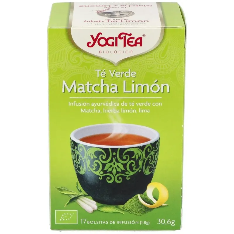 Yogi Tea Té Verde Matcha Limón 20 sobres | Farmacia Barata Yogi Tea Té Verde Matcha Limón 20 sobres | Farmacia Barata