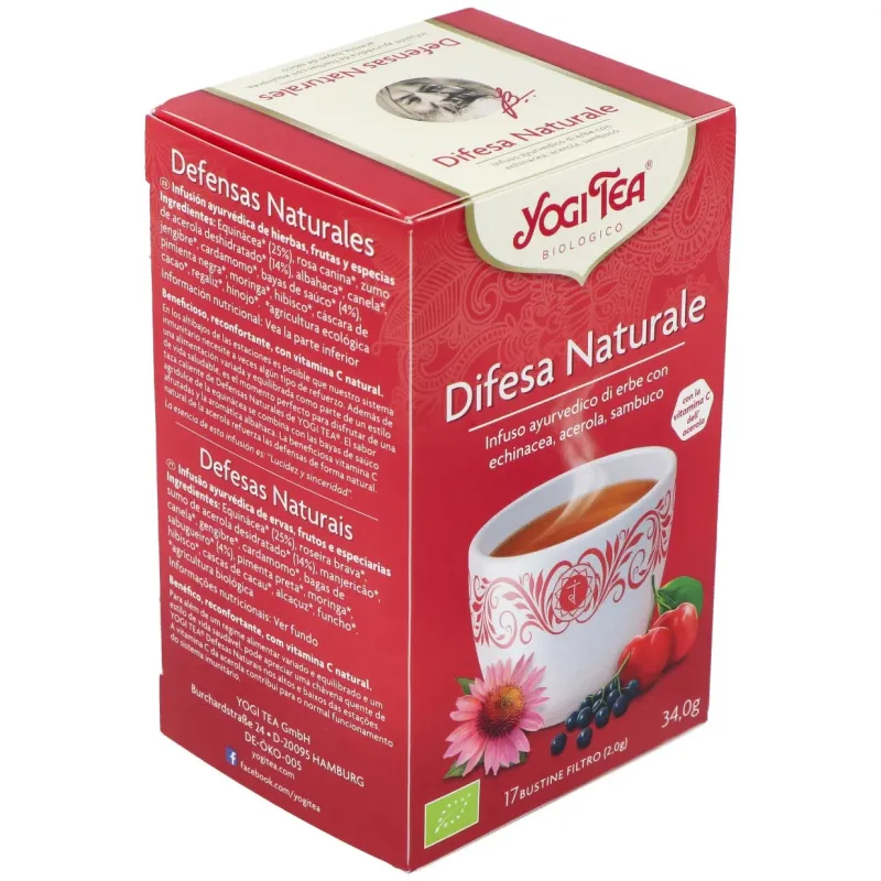Yogi Tea Defensas Naturales, 17 Sobres | Farmacia Barata