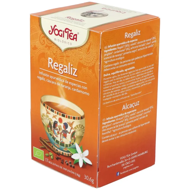 Yogi Tea Regaliz 17 sobres | Farmacia Barata