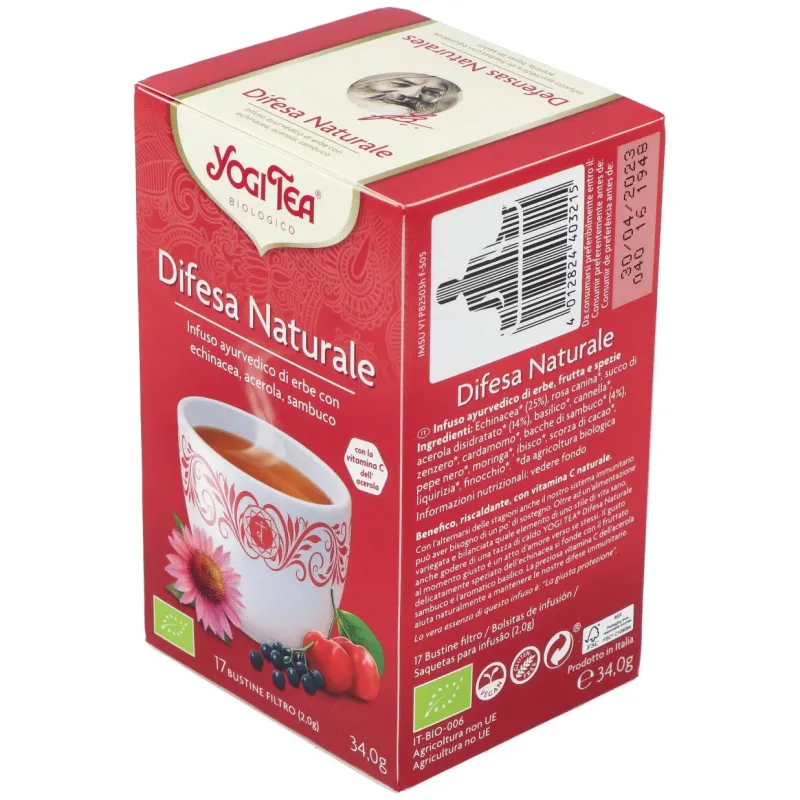Yogi Tea Defensas Naturales, 17 Sobres | Farmacia Barata
