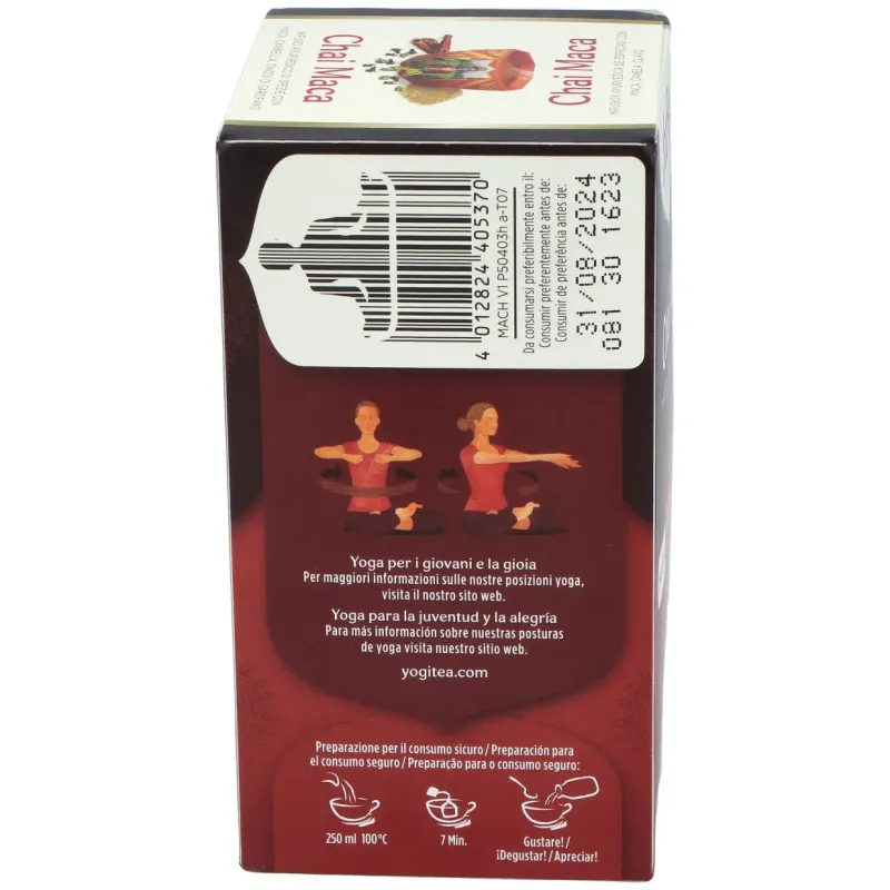 Yogi Tea Maca Chai Orgánico 17 sobres | Farmacia Barata