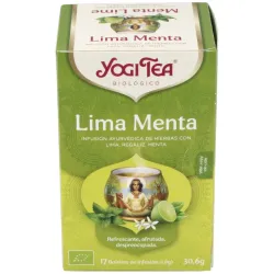 Yogi Tea Menta Lima, 17 sobres, 100% natural.