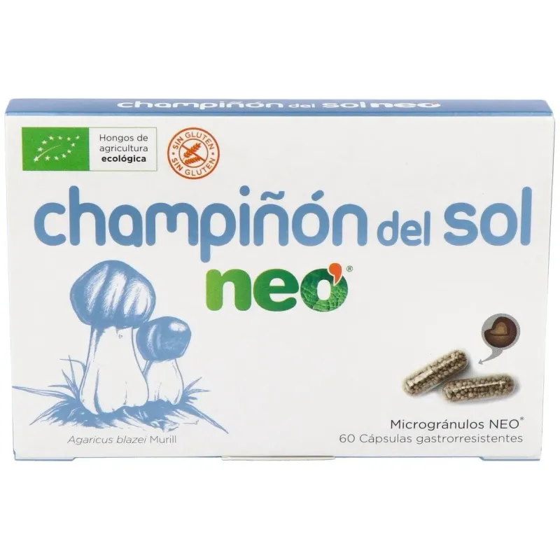 Neo Champiñón Sol 60 cápsulas | Farmacia Barata Neo Champiñón Sol 60 cápsulas | Farmacia Barata