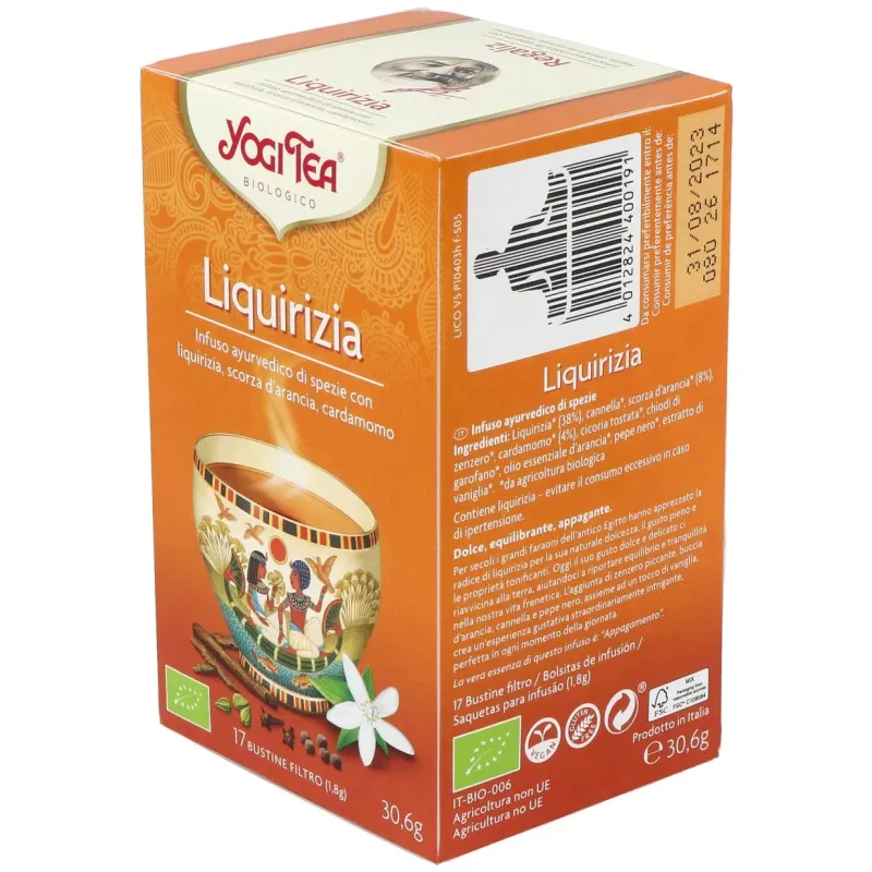 Yogi Tea Regaliz 17 sobres | Farmacia Barata