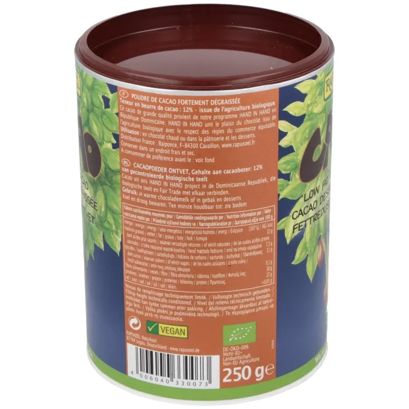 Cacao en Polvo Rapunzel 250 g | Farmacia Barata Cacao en Polvo Rapunzel 250 g | Farmacia Barata