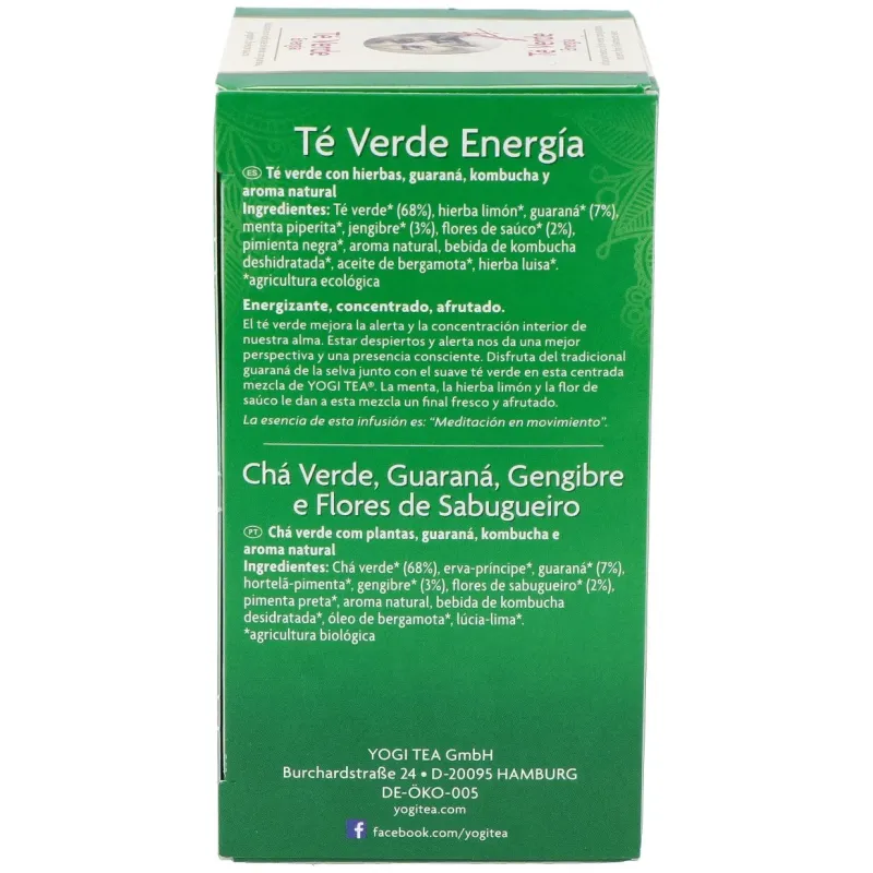 Yogi Tea Té Verde Energy | Farmacia Barata Yogi Tea Té Verde Energy | Farmacia Barata