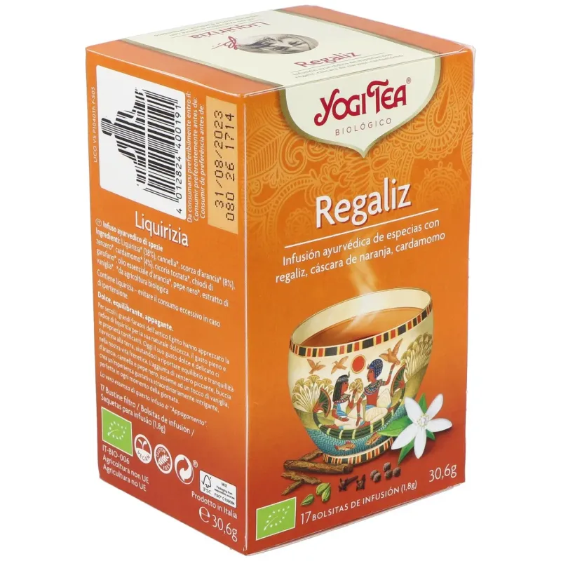 Yogi Tea Regaliz 17 sobres | Farmacia Barata