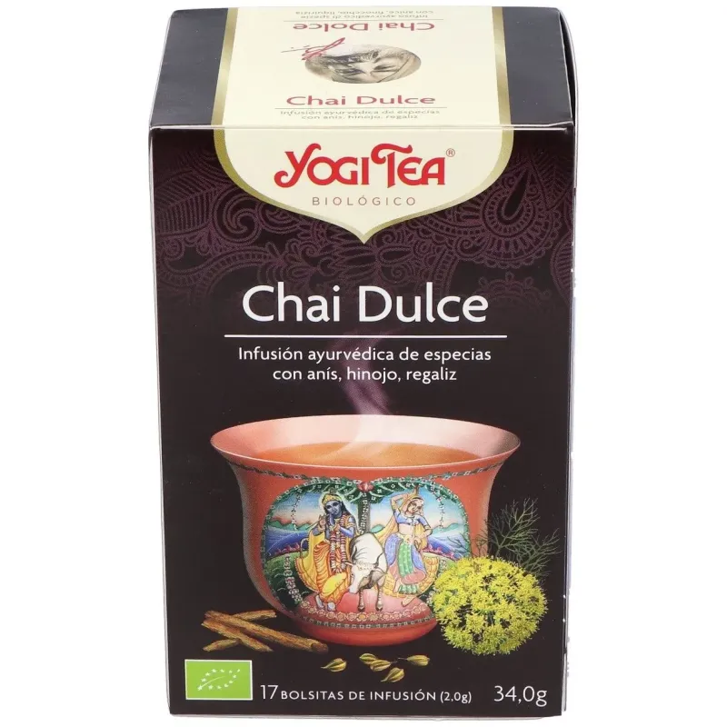 Yogi Tea Chai Dulce 17 sobres | Farmacia Barata Yogi Tea Chai Dulce 17 sobres | Farmacia Barata