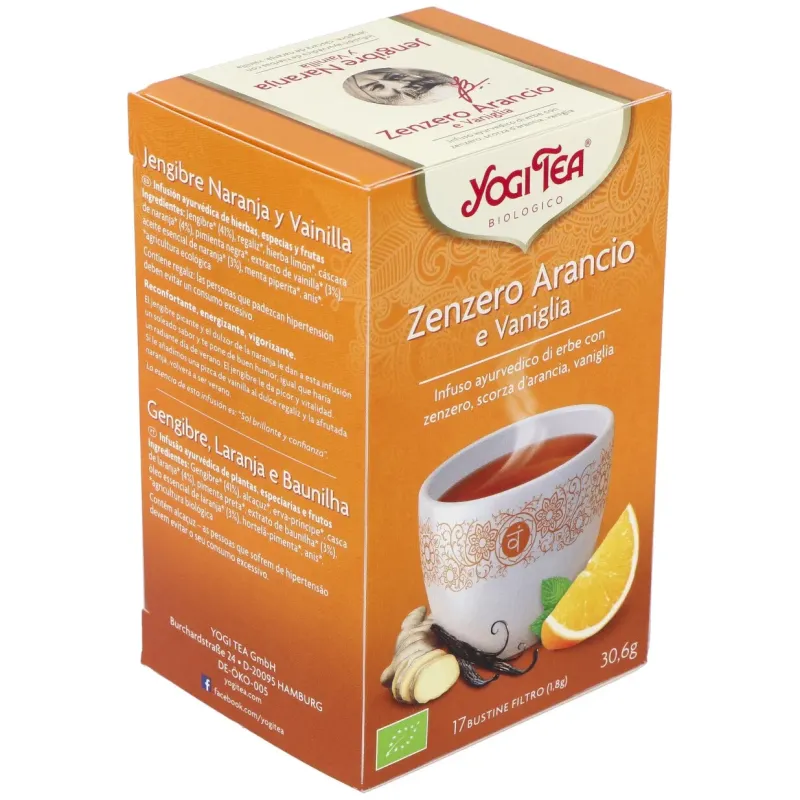 Yogi Tea Jengibre Naranja Vainilla | Farmacia Barata