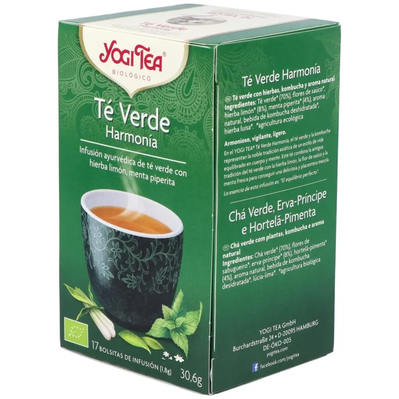 Yogi Tea Té Verde Armonía 17 sobres | Farmacia Barata Yogi Tea Té Verde Armonía 17 sobres | Farmacia Barata