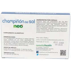 Neo Champiñón Sol 60 cápsulas | Farmacia Barata Neo Champiñón Sol 60 cápsulas | Farmacia Barata