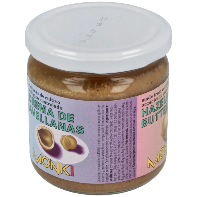 Crema de Avellana 330 g Eco Monki | Farmacia Barata Crema de Avellana 330 g Eco Monki | Farmacia Barata