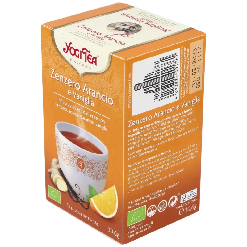 Yogi Tea Jengibre Naranja Vainilla | Farmacia Barata