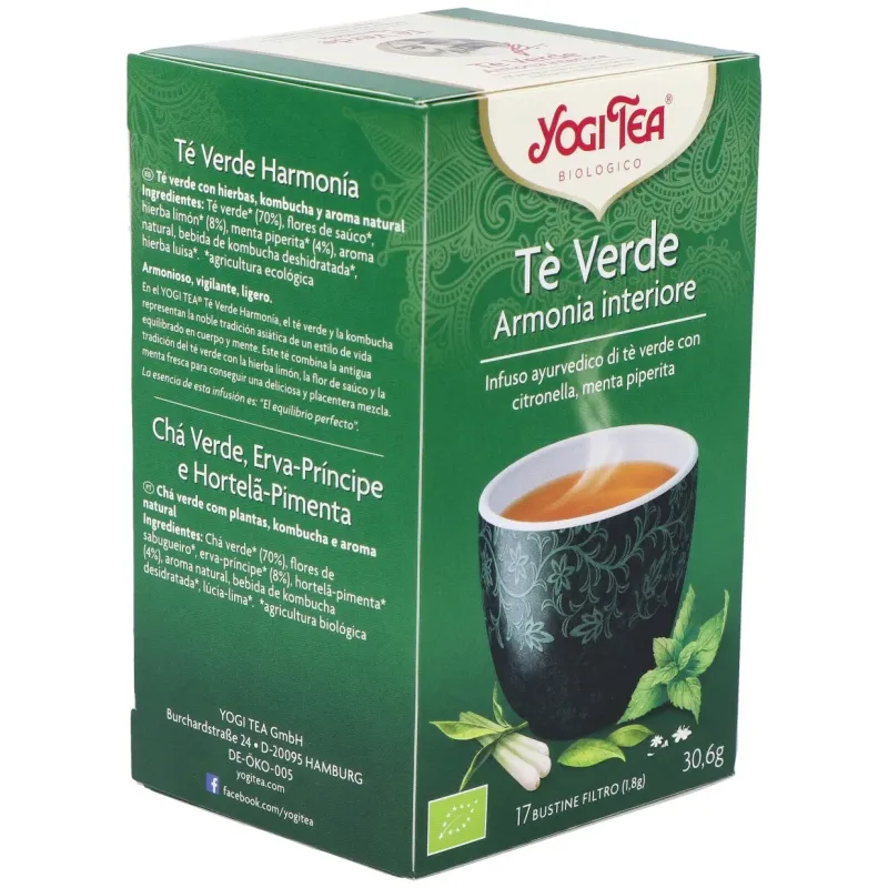 Yogi Tea Té Verde Armonía 17 sobres | Farmacia Barata Yogi Tea Té Verde Armonía 17 sobres | Farmacia Barata