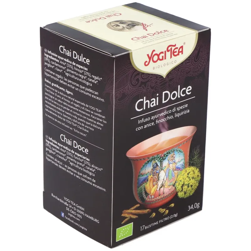 Yogi Tea Chai Dulce 17 sobres | Farmacia Barata Yogi Tea Chai Dulce 17 sobres | Farmacia Barata