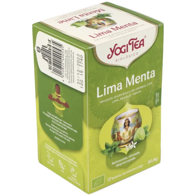 Yogi Tea Menta Lima 17 sobres | Farmacia Barata Yogi Tea Menta Lima 17 sobres | Farmacia Barata