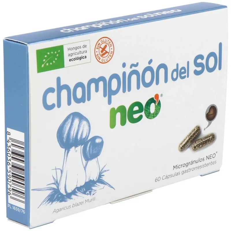 Neo Champiñón Sol 60 cápsulas | Farmacia Barata Neo Champiñón Sol 60 cápsulas | Farmacia Barata
