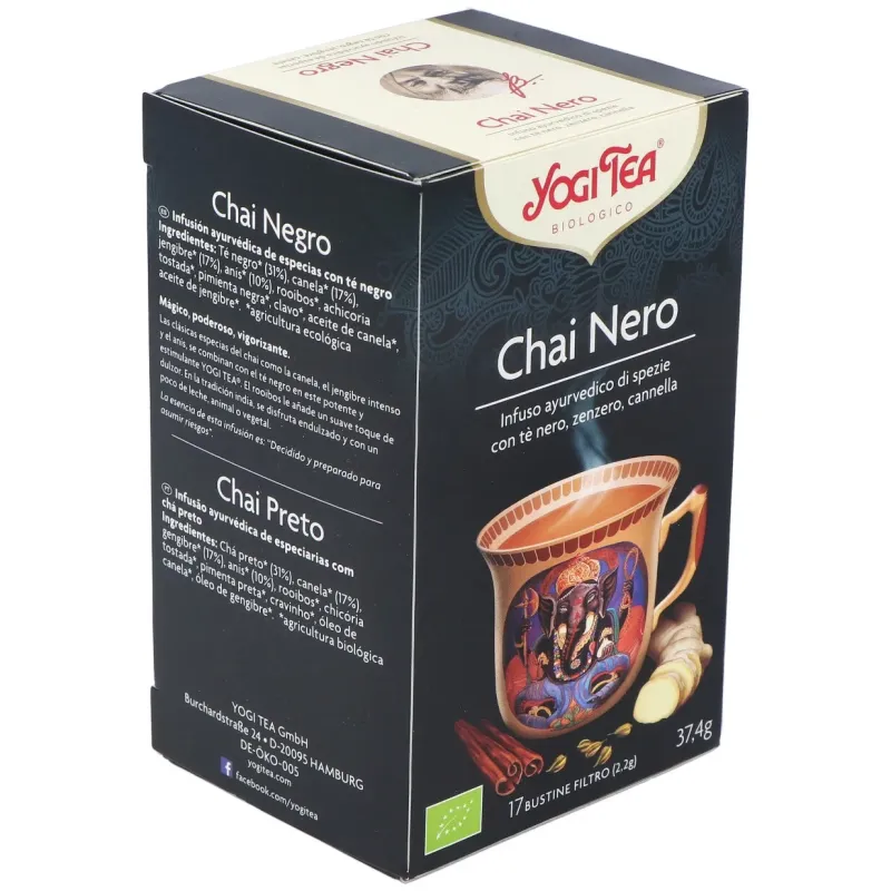 Yogi Tea Chai Negro 17 Sobres Bio | Farmacia Barata Yogi Tea Chai Negro 17 Sobres Bio | Farmacia Barata