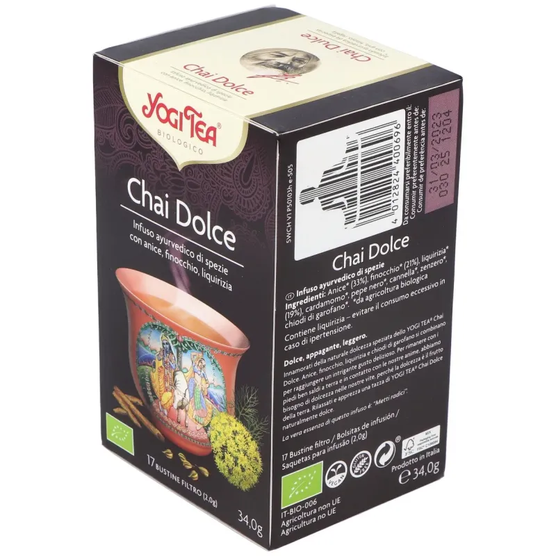Yogi Tea Chai Dulce 17 sobres | Farmacia Barata Yogi Tea Chai Dulce 17 sobres | Farmacia Barata