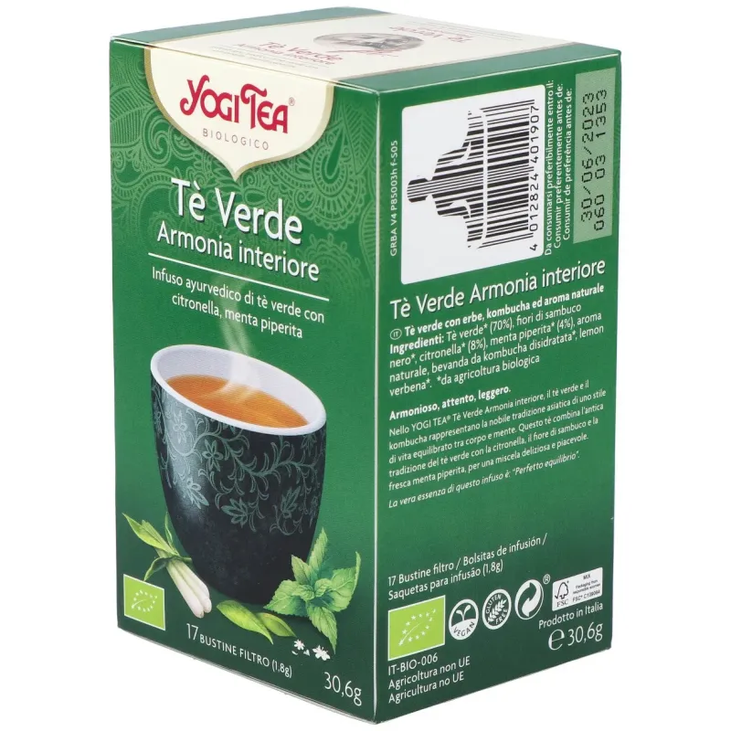 Yogi Tea Té Verde Armonía 17 sobres | Farmacia Barata Yogi Tea Té Verde Armonía 17 sobres | Farmacia Barata